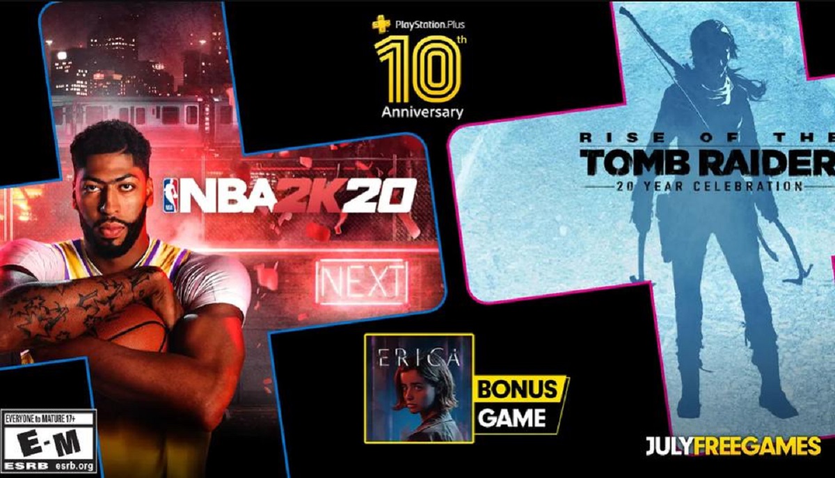 Sony Playstation4 Tomb Raider, NBA 2K20, Erica oyunları bedava veriyor