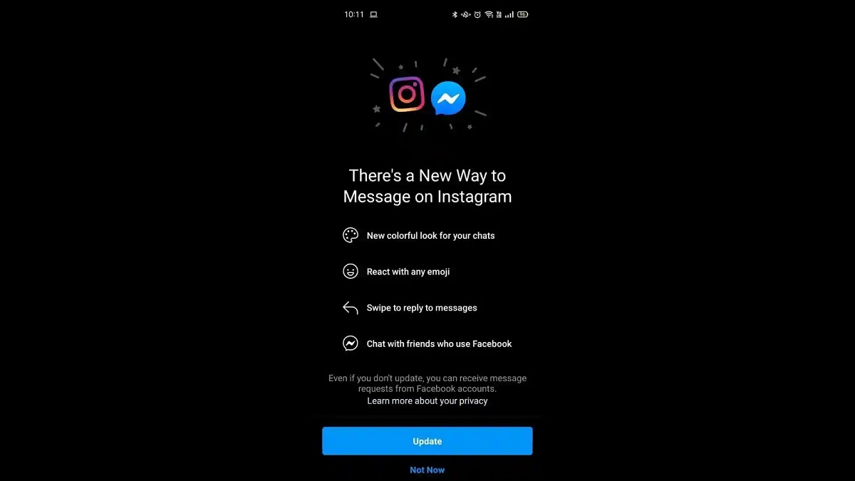 Facebook, Instagram, WhatsApp ve Messenger'ı en son güncellemeyle birleştirme planlarını uygulamaya başladı.