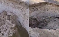 Konya’dan Sonra Aksaray’da da Obruk Tehlikesi! 10 Metre Derinliğinde Çökme Korkuttu