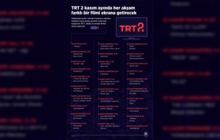 TRT 2 kasım ayında her akşam farklı bir filmi ekrana getirecek