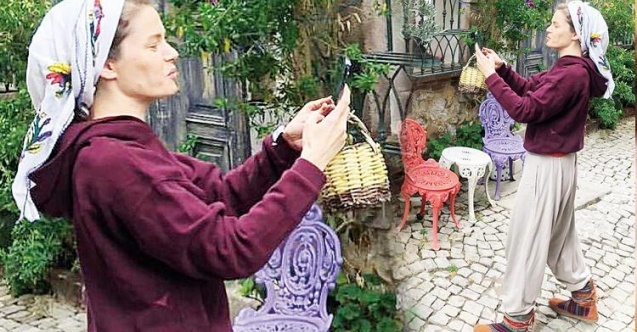 Camdaki Kızın Nalanı Burcu Biricik  Şalvarlı Pozlarını Paylaştı