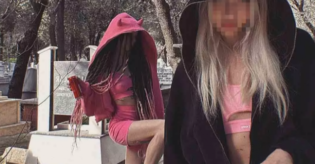 Antalya’da Mezarlıkta Skandal Görüntüler! Sosyal Medya İçin Yaptılar